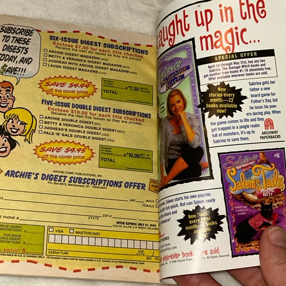 📚BOOK SALE 5 for $20📚 Archie Comic Book Laugh Magazine No. 150 July 1999 - Picture 10 of 11